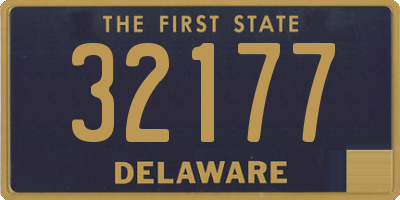 DE license plate 32177