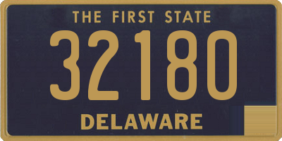 DE license plate 32180