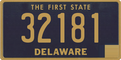 DE license plate 32181