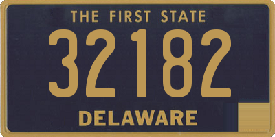 DE license plate 32182