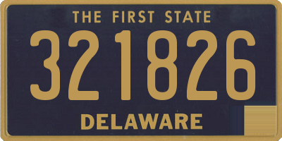 DE license plate 321826