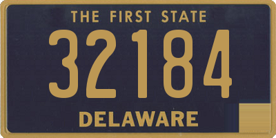 DE license plate 32184