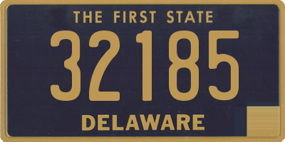 DE license plate 32185