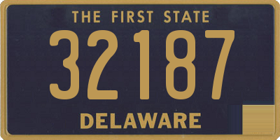 DE license plate 32187