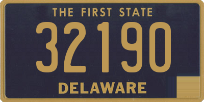 DE license plate 32190