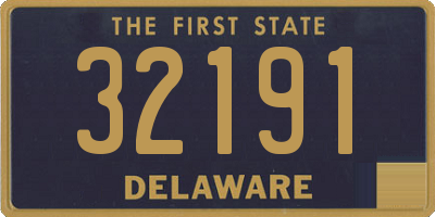 DE license plate 32191