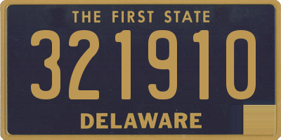 DE license plate 321910