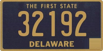 DE license plate 32192