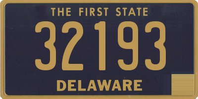 DE license plate 32193