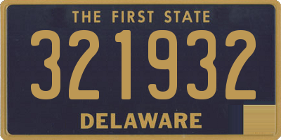 DE license plate 321932
