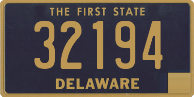 DE license plate 32194