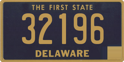 DE license plate 32196