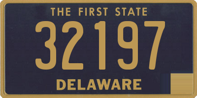 DE license plate 32197