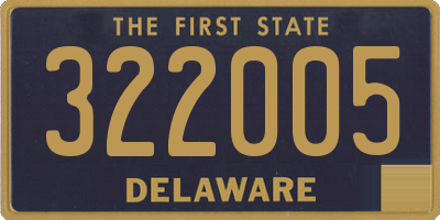 DE license plate 322005