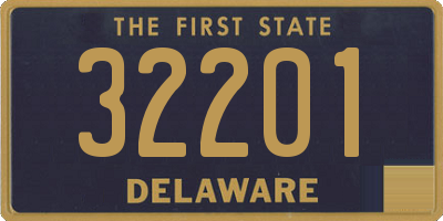 DE license plate 32201