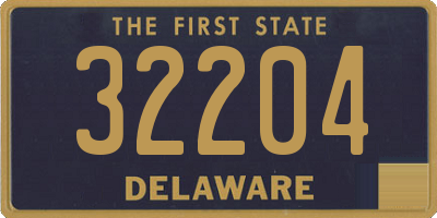 DE license plate 32204