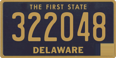 DE license plate 322048