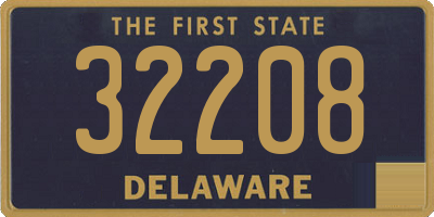 DE license plate 32208