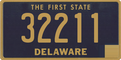 DE license plate 32211