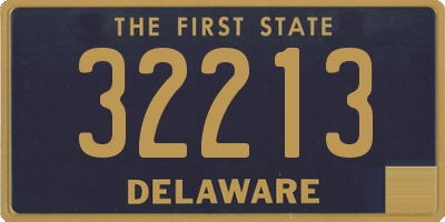 DE license plate 32213