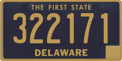 DE license plate 322171