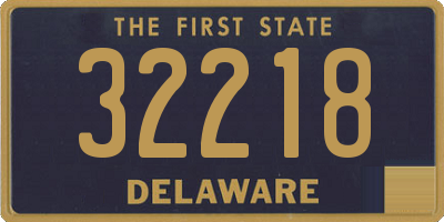 DE license plate 32218