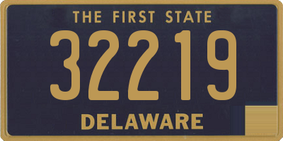 DE license plate 32219