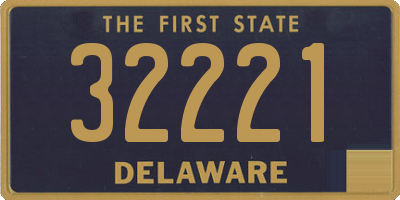 DE license plate 32221