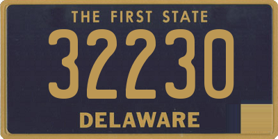 DE license plate 32230