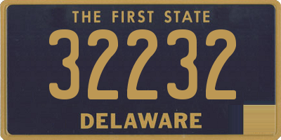 DE license plate 32232