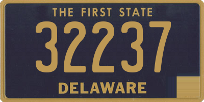 DE license plate 32237