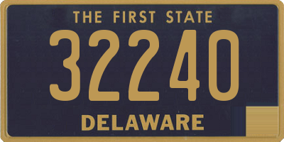 DE license plate 32240