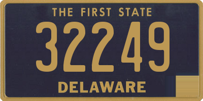 DE license plate 32249