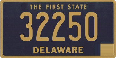 DE license plate 32250