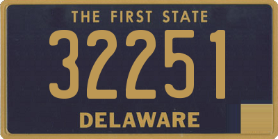 DE license plate 32251