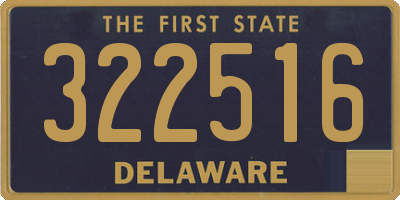 DE license plate 322516