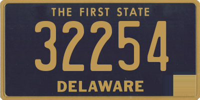 DE license plate 32254