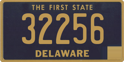 DE license plate 32256