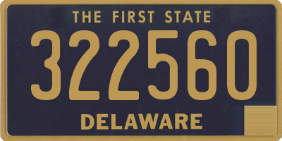 DE license plate 322560