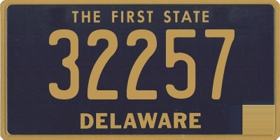 DE license plate 32257