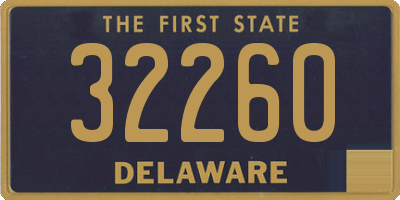 DE license plate 32260