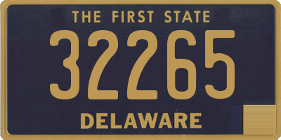 DE license plate 32265