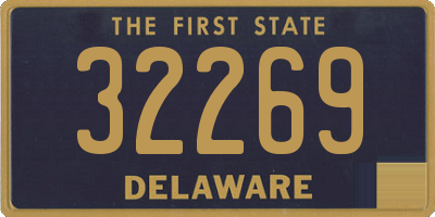 DE license plate 32269