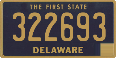 DE license plate 322693