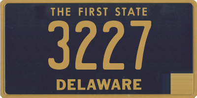 DE license plate 3227