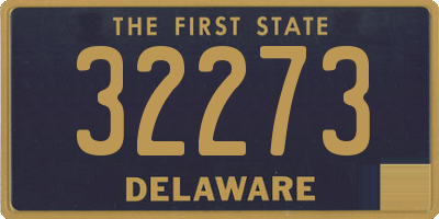 DE license plate 32273