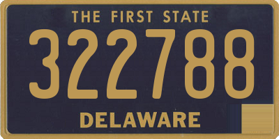 DE license plate 322788
