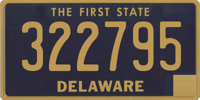 DE license plate 322795