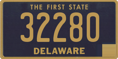 DE license plate 32280