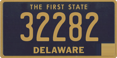 DE license plate 32282